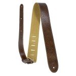 Perri's Italian Leather Adjustable Guitar Strap - Chestnut