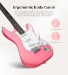 Vangoa Pink Electric Guitar Starter Kit with Amp