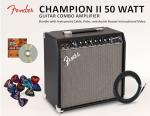 Fender Champion II 50W Guitar Combo Amp Bundle