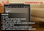 Fender Champion II 50W Guitar Combo Amp Bundle