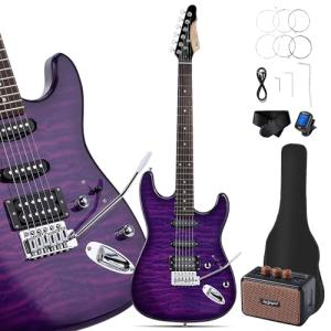 Leo Jaymz 39" ST Style Electric Guitar Bundle