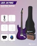 Leo Jaymz 39" ST Style Electric Guitar Bundle