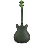 GROTE Electric Guitar Semi-Hollow Body Guitar matte finished P90 Pickups (Green)
