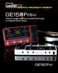 MOOER GE150 Pro Li Guitar Amp Modelling Multi Effects PedalBuilt-in Battery with 200 Presets, 151 Effects, 55 Amp Models, 26 Cab Sims, 10 IR Slots, 4 Footswitches