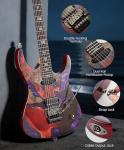 Leo Jaymz Tsunami Deluxe Electric Guitar - Violet