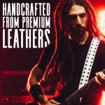 Levy's 2.5" Rebel Leather Guitar Strap, Black