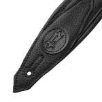 Levy's 2.5" Rebel Leather Guitar Strap, Black