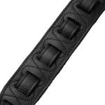 Levy's 2.5" Rebel Leather Guitar Strap, Black