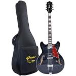 GROTE Jazz Electric Guitar with Gig Bag - Black