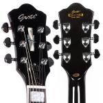 GROTE Jazz Electric Guitar with Gig Bag - Black