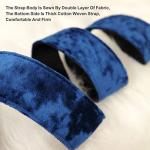 YIKOKO 2-Inch Velvet Guitar Strap with Leather Ends