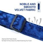 YIKOKO 2-Inch Velvet Guitar Strap with Leather Ends