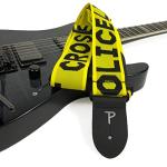 Perri's Leathers Adjustable Guitar Strap - Yellow/Black