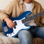 Full-Size Electric Bass Guitar Starter Kit - Black