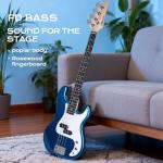 Full-Size Electric Bass Guitar Starter Kit - Black