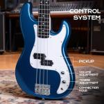 Full-Size Electric Bass Guitar Starter Kit - Black