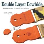 BoonSpark Camouflage Double Layer Guitar Strap Set