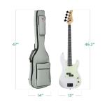 4-String Electric Bass Guitar Starter Set - White/Mint