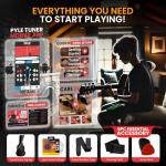 Pyle 41" Acoustic Guitar Kit with Accessories - Cherry Burst