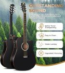 Vangoa Full-Size Acoustic Electric Guitar Bundle
