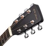 Jameson Thinline Acoustic Electric Guitar Bundle - Black