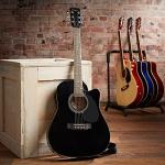 Jameson Thinline Acoustic Electric Guitar Bundle - Black