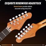 Fesley 39" Solid Body Electric Guitar with Pickups