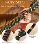 Vangoa Full-Size Acoustic Electric Guitar Bundle