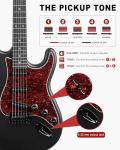 Tostar Beginner Electric Guitar Kit with Amp