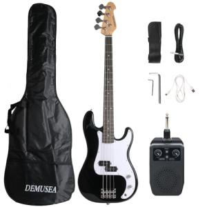 Electric Bass Guitar Kit with Amp and Gig Bag