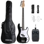 Electric Bass Guitar Kit with Amp and Gig Bag