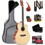 Pyle 41" Electric Acoustic Guitar Kit with Extras