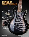 Leo Jaymz SC Series Electric Guitar with Skull Design