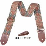 BoonSpark Bohemian Print Guitar Strap – Adjustable & Durable