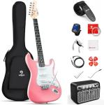 Vangoa Pink Electric Guitar Starter Kit with Amp