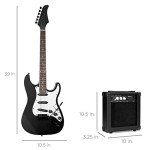 Beginner Electric Guitar Starter Kit - Jet Black