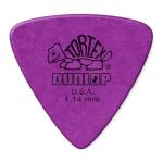 Jim Dunlop Tortex Triangle Picks, Purple, 1.14mm, 6-Pack