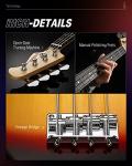 Donner 4-String Electric Bass Guitar Starter Kit
