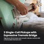 Fender Squier Stratocaster Surf Green Guitar Bundle