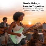 Fender Squier Stratocaster Surf Green Guitar Bundle