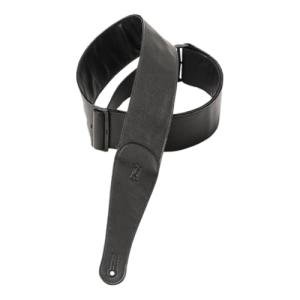 Levy's Black Garment Leather Guitar Strap M7GG3-BLK