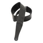 Levy's Black Garment Leather Guitar Strap M7GG3-BLK