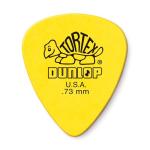 Dunlop Yellow Tortex .73mm Guitar Picks, 12 Pack