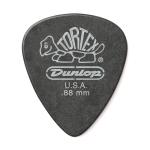 Dunlop Tortex Pitch Black .88mm Guitar Picks – 12 Pack