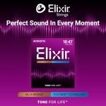 Elixir Extra Light Acoustic Guitar Strings 10-47