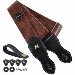 Nefelibata Vintage Soft Vegan Leather Guitar Strap