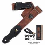 Nefelibata Vintage Soft Vegan Leather Guitar Strap