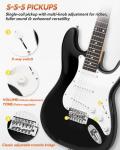 STRICH 39" Electric Guitar Starter Kit - Black