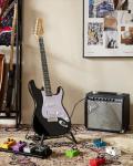 STRICH 39" Electric Guitar Starter Kit - Black