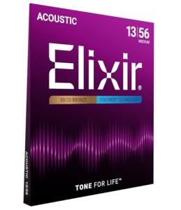 Elixir Acoustic Guitar Strings, 80/20 Bronze, Medium
